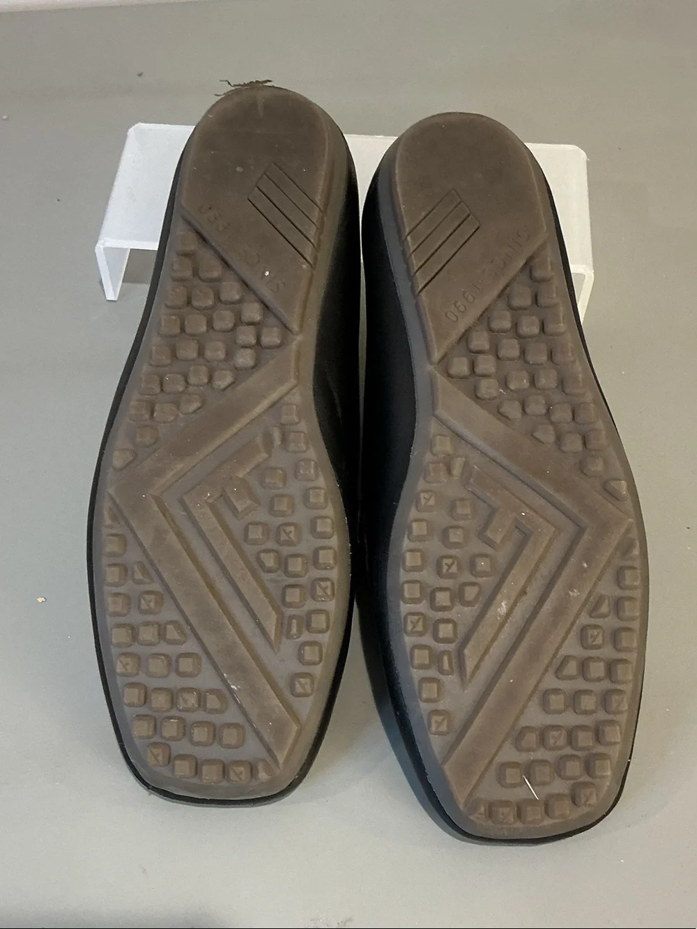 Franco Sarto ZURY Black Leather Penny Moccasin Loafers, Size 7